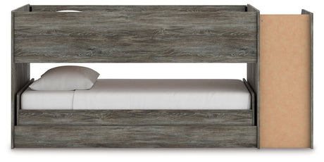 Frandern - Gray - Twin Over Twin Loft Bed by Signature Design by Ashley® | Bel Furniture