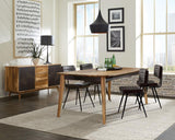 Partridge Dining Set Natural Sheesham and Espresso
