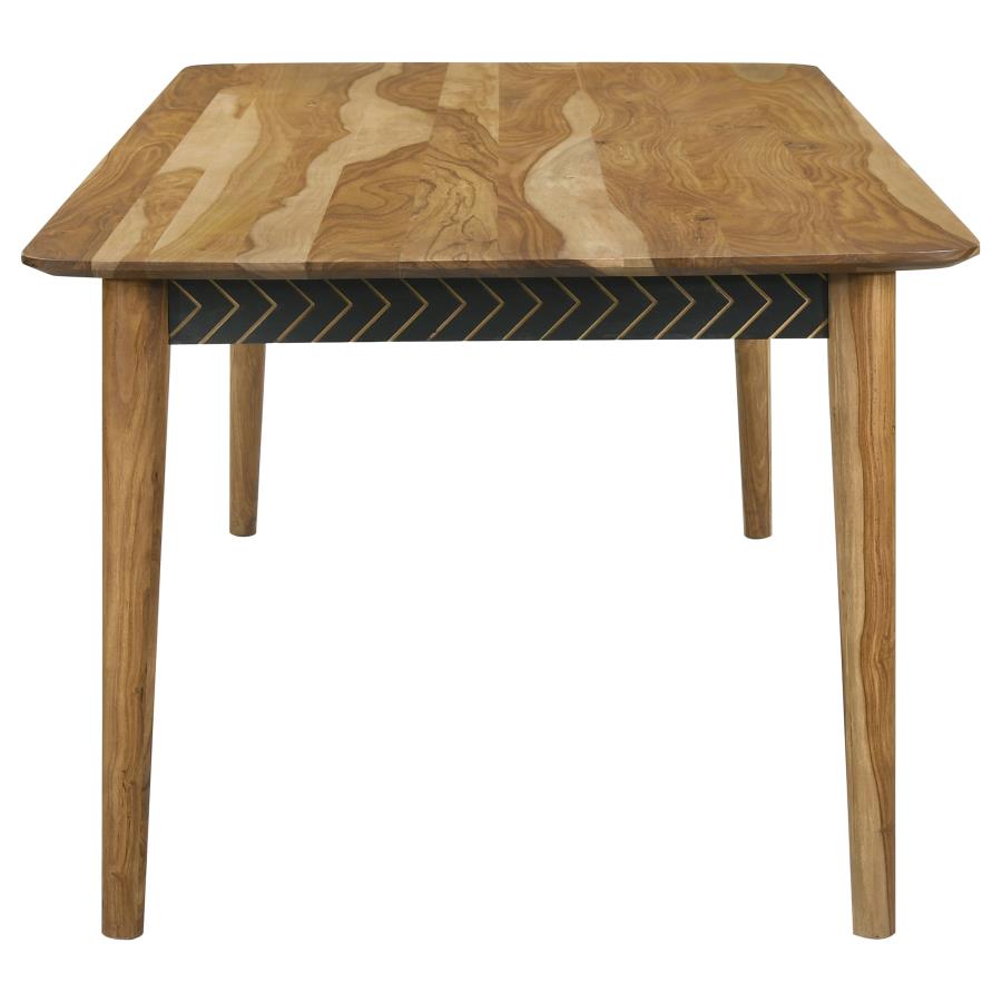 Partridge Dining Set Natural Sheesham and Espresso
