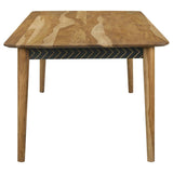 Partridge Dining Set Natural Sheesham and Espresso