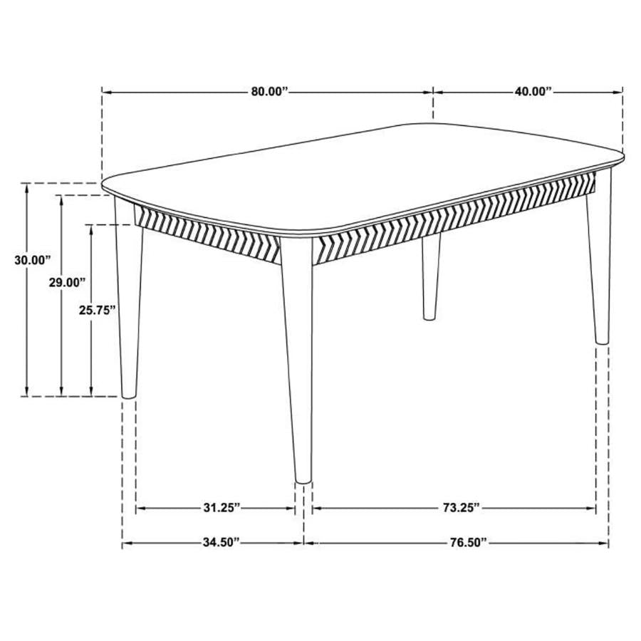 Partridge Dining Set Natural Sheesham and Espresso