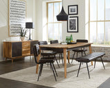 Partridge Dining Set Natural Sheesham and Espresso