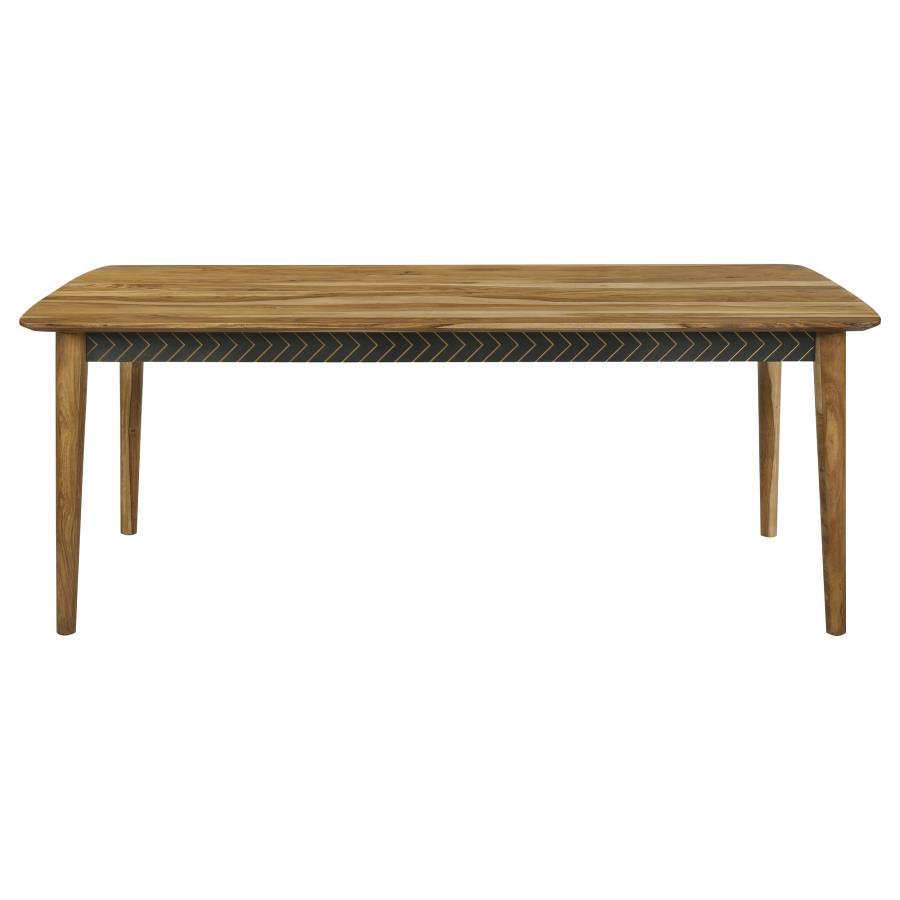 Partridge Dining Set Natural Sheesham and Espresso
