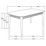 Partridge Dining Set Natural Sheesham and Espresso