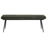 Misty - Leather Upholstered Dining Bench - Antique Espresso