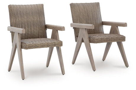 Cliff Trails - Beige - Arm Chair (Set of 2) by Signature Design by Ashley® | Bel Furniture
