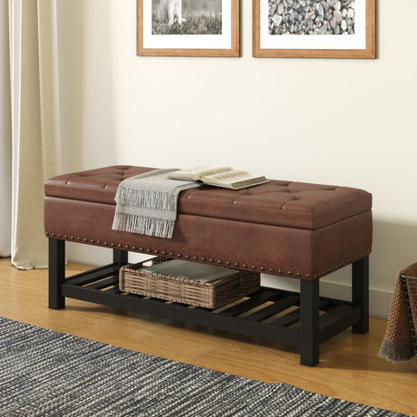 Lomond - Upholstered Storage Ottoman Bench - view 4