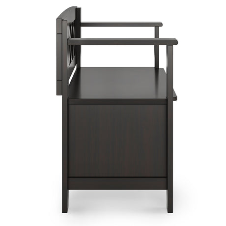Amherst - Small Transitional Entryway Storage Bench by Simpli-Home | Bel Furniture