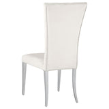 Kerwin Rectangular Dining Table Set White and Chrome