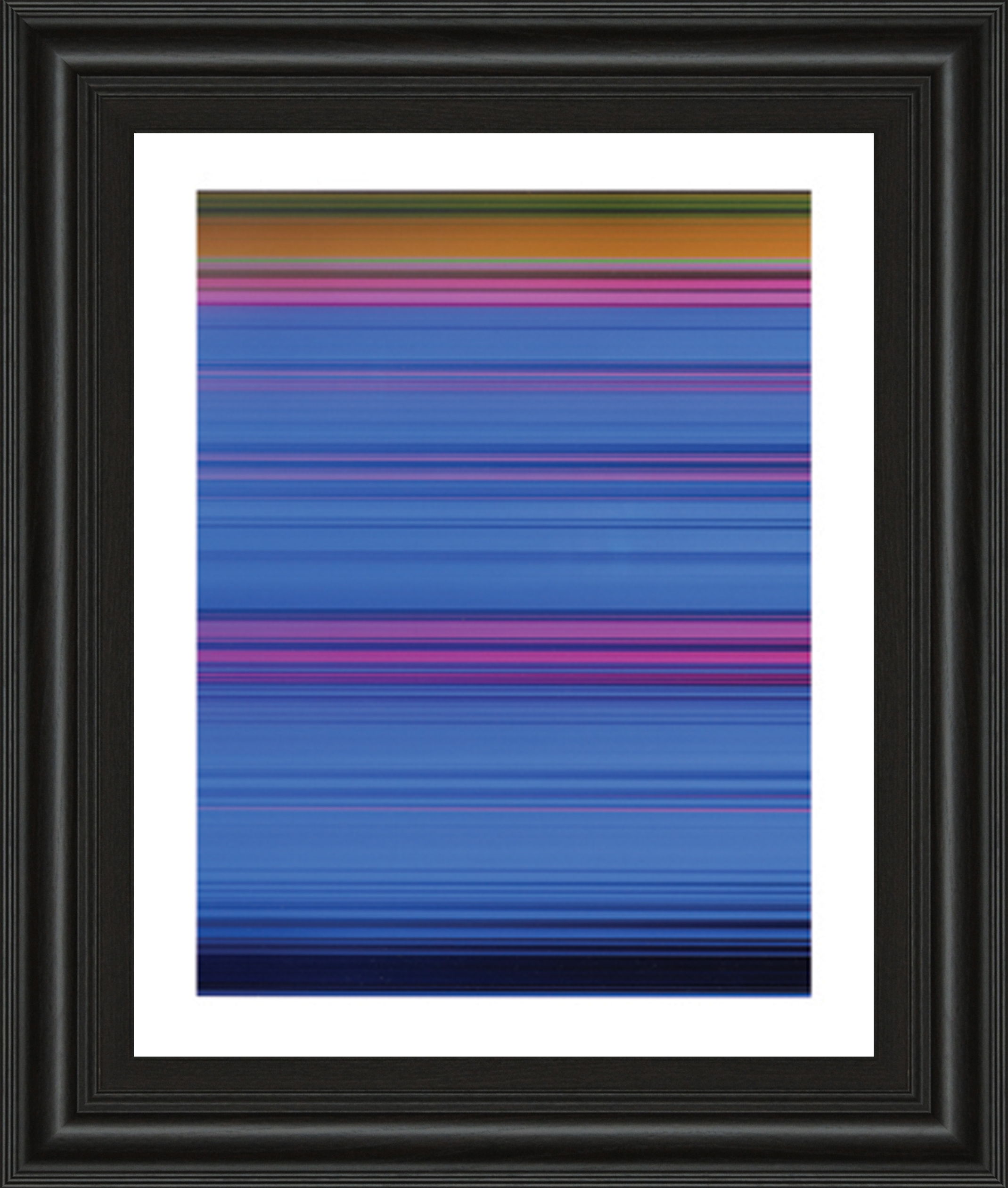 Abstract Blues By Mark Baker - Framed Print Wall Art - Blue