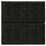 Harrison - Large Square Coffee Table Storage Ottoman - Black by Simpli-Home | Bel Furniture