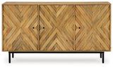 Cadewick - Natural - Accent Cabinet by Signature Design by Ashley® | Bel Furniture