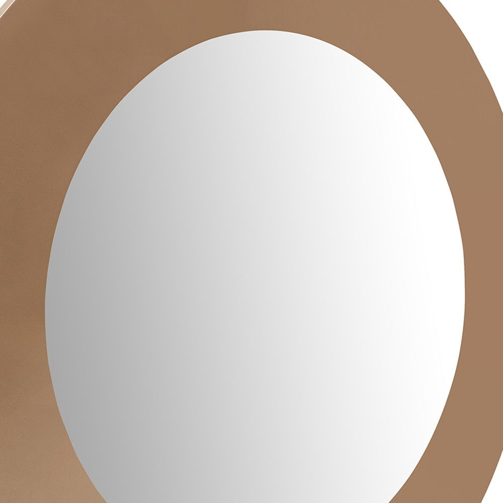 47" Round Framed Accent Mirror - Gold