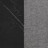 Smith Rectangular Ceramic Top Dining Table Set Black