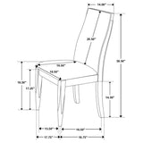 Wes - Upholstered Dining Side Chair (Set of 2) - Dark Walnut
