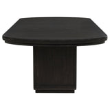 Leandro - 5 Piece Rectangular Dining Table Set - Cream / Burnished Black