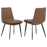 Ortega - Upholstered Dining Side Chair (Set of 2) - Coffee