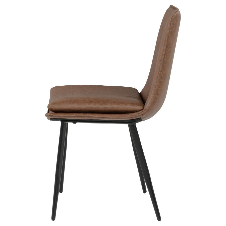 Ortega - Upholstered Dining Side Chair (Set of 2) - Coffee