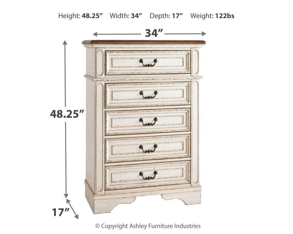 Realyn - Chipped White - Chest by Signature Design by Ashley® | Bel Furniture