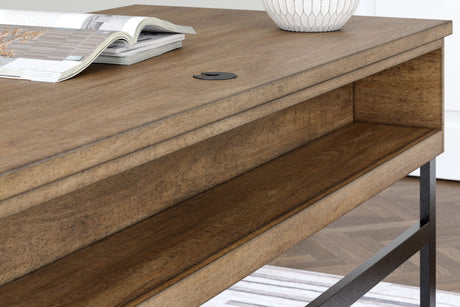 Montia - Home Office Desk - Light Brown - view 5
