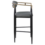 Tina - Metal Pub Height Bar Stool With Upholstered Back And Seat (Set of 2) by Coaster Fine Furniture | Bel Furniture