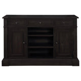 Phelps - 2 Door Sideboard Buffet Cabinet - Distressed Noir by CoasterEssence | Bel Furniture