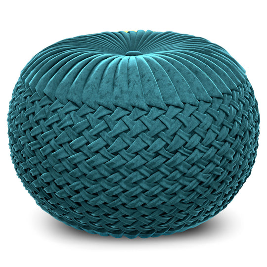 Grafton - Handcrafted Round Pouf