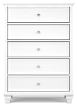 Fortman - White - Five Drawer Chest by Signature Design by Ashley® | Bel Furniture