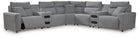 ModMax II - Salt And Pepper - Reclining Sectional