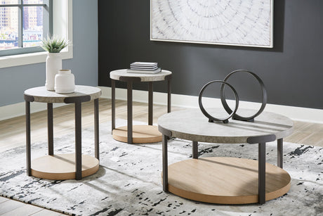 Darthurst - Light Brown - Occasional Table Set (Set of 3) by Signature Design by Ashley® | Bel Furniture