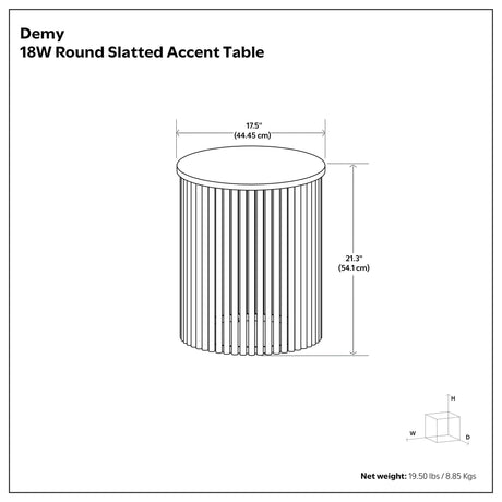 Demy - Handcrafted Metal Accent Table - view 7