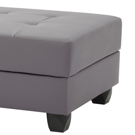 Stylish Storage Contemporary Ottoman - view 7