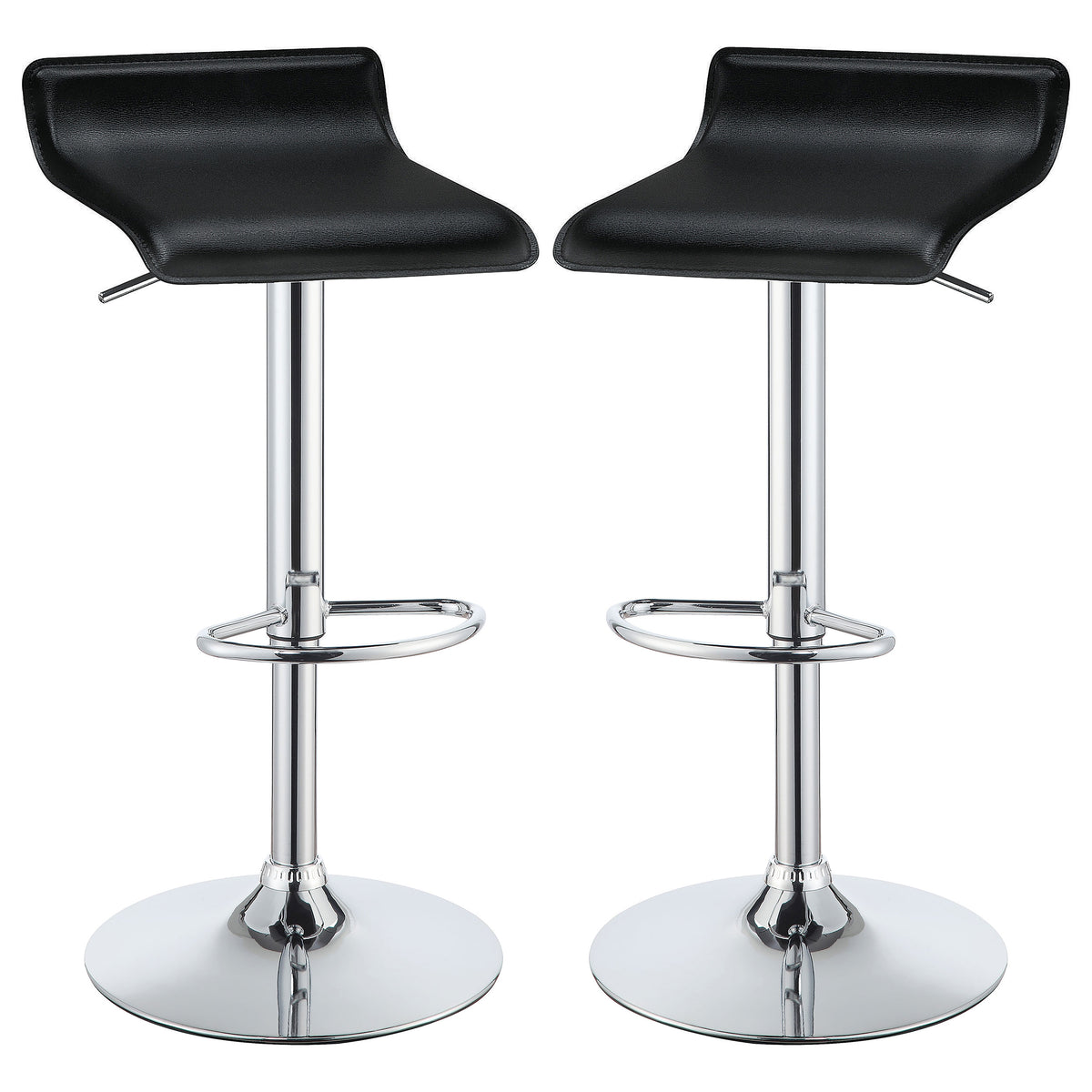 Bidwell Upholstered Adjustable Bar Stool (Set of 2)