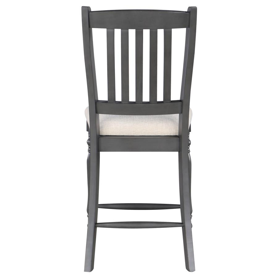 Wiley 5-piece Square Counter Height Dining Set Grey