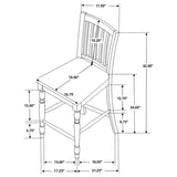 Wiley 5-piece Square Counter Height Dining Set Grey