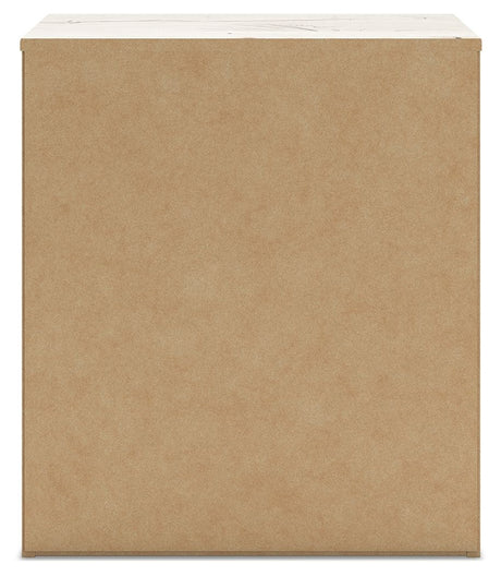 Lawroy - Light Natural - Two Drawer Night Stand by Benchcraft® | Bel Furniture