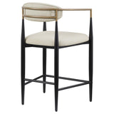 Tina - Metal Counter Height Bar Stool With Upholstered Back And Seat (Set of 2) by Coaster Fine Furniture | Bel Furniture