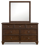 Danabrin - Brown - Dresser And Mirror by Signature Design by Ashley® | Bel Furniture