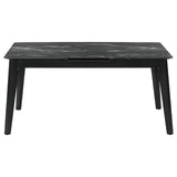 Crestmont - Extension Dining Table Faux Marble - Black