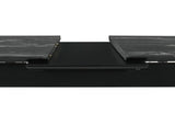 Crestmont - Extension Dining Table Faux Marble - Black