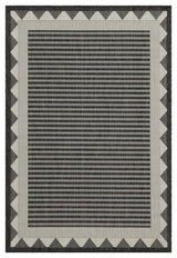 Sunshine - 5'3" X 7'3" Polypropylene Indoor & Outdoor Area Rug - Anthracite