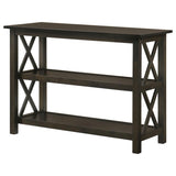 Rachelle - 2-Shelf Wood Entryway Console Table - Deep Merlot by CoasterEssence | Bel Furniture