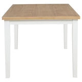 Andrews - 66" Rectangular Dining Table - Light Ash And White