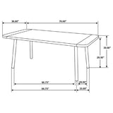 Maverick - Solid Wood Dining Table - Natural Mango