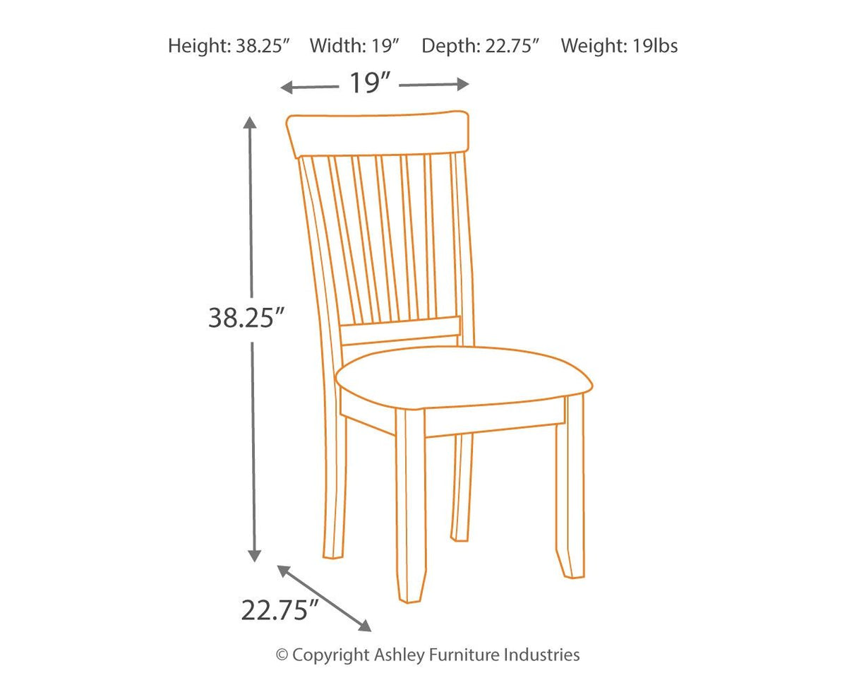 Berringer - Rustic Brown - Dining UPH Side Chair (Set of 2) by Ashley® | Bel Furniture