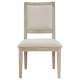Trofello - 5 Piece Round Dining Table Set - White Washed
