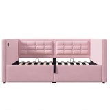 Upholstered Daybed With Hydraulic Storage And USB / Type - C Charging