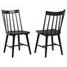 Middleton - Solid Wood Dining Side Chair (Set of 2) Black by Coaster Fine Furniture | Bel Furniture