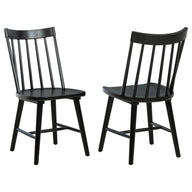 Middleton - Solid Wood Dining Side Chair (Set of 2) Black by Coaster Fine Furniture | Bel Furniture