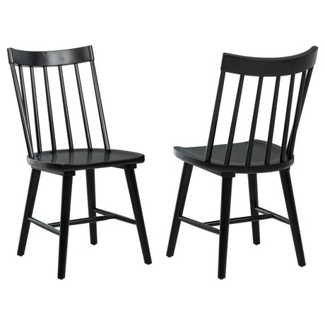 Middleton - Solid Wood Dining Side Chair (Set of 2) Black by Coaster Fine Furniture | Bel Furniture